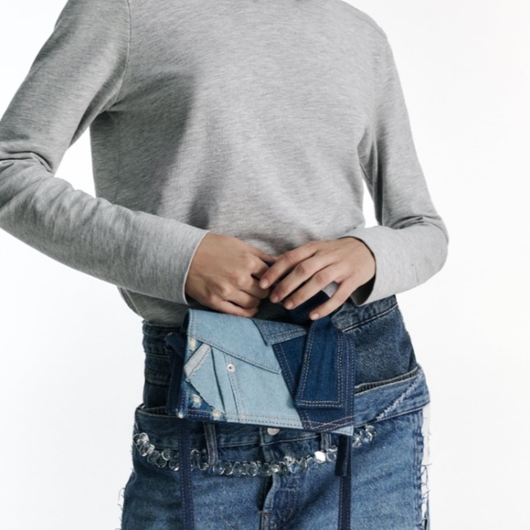 PATCHWORK DENIM BAG - Picture 3 of 16